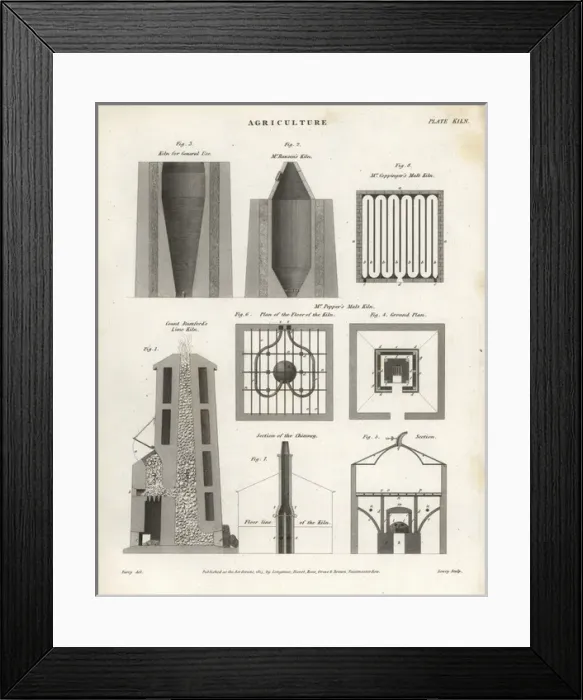 Framed Print : Agricultural kilns Framed Print : Agricultural kilns