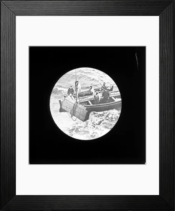 Framed Print : Deliveries at Wolf Rock Lighthouse, Lands End, Cornwall Framed Print : Deliveries at Wolf Rock Lighthouse, Lands End, Cornwall