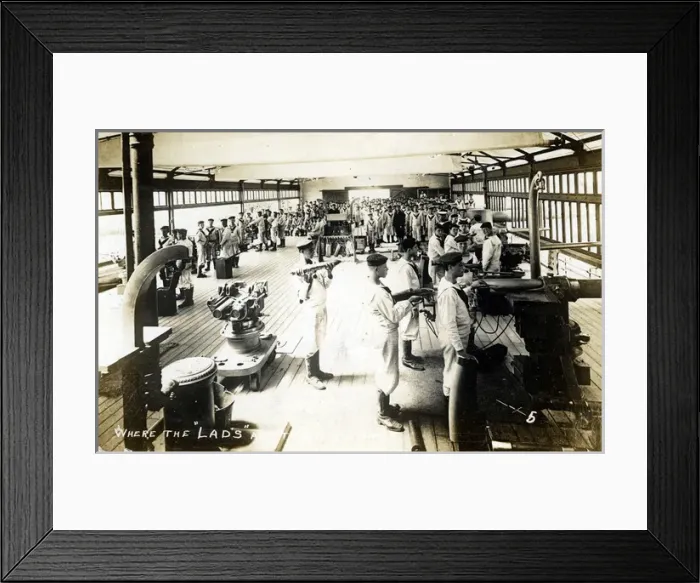 Framed Print : WW1 Naval Artillery Training Framed Print : WW1 Naval Artillery Training