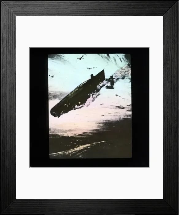 Framed Print : WW1 Zeppelin & Biplanes Framed Print : WW1 Zeppelin & Biplanes
