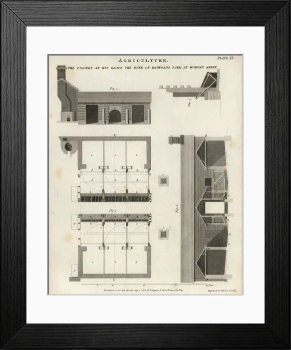 Framed Print : Piggery at Woburn Abbey Framed Print : Piggery at Woburn Abbey