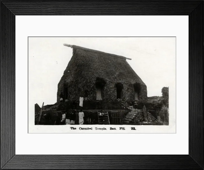 Framed Print : The Cannibal Temple, Bau Island Framed Print : The Cannibal Temple, Bau Island