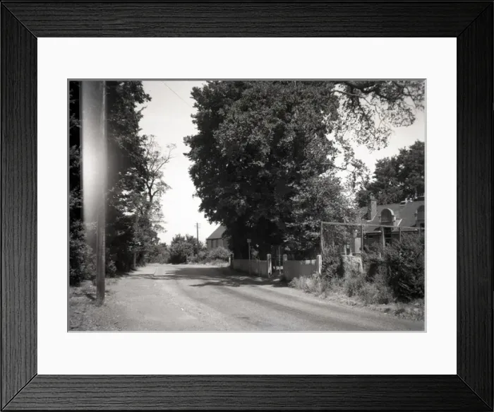Framed Print : Road & Houses, Hullbridge, Essex Framed Print : Road & Houses, Hullbridge, Essex