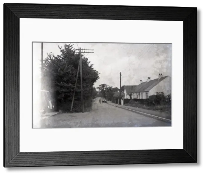 Framed Print : Road & Houses, Hullbridge, Essex Framed Print : Road & Houses, Hullbridge, Essex