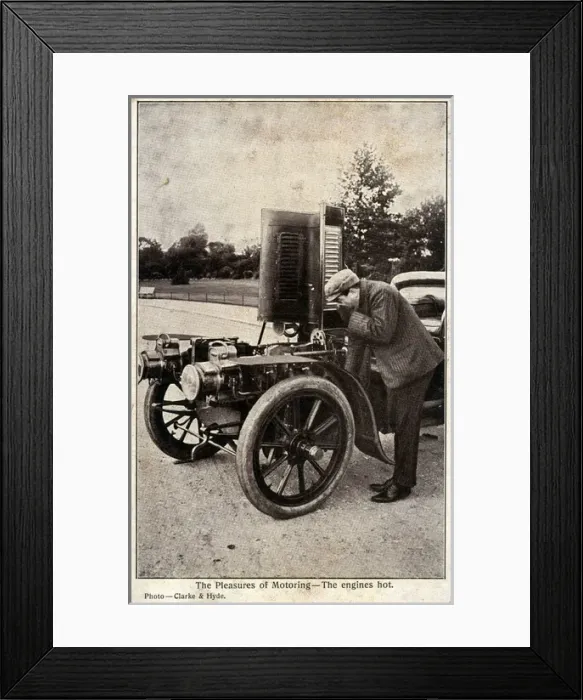 Framed Print : Vintage Car (awaiting identification - possibly a Panhard et Framed Print : Vintage Car (awaiting identification - possibly a Panhard et