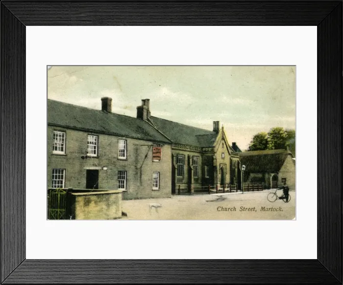 Framed Print : Church Street, Martock, Somerset Framed Print : Church Street, Martock, Somerset