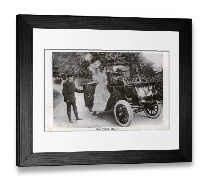 Framed Print : Electromobile Vintage Car Framed Print : Electromobile Vintage Car