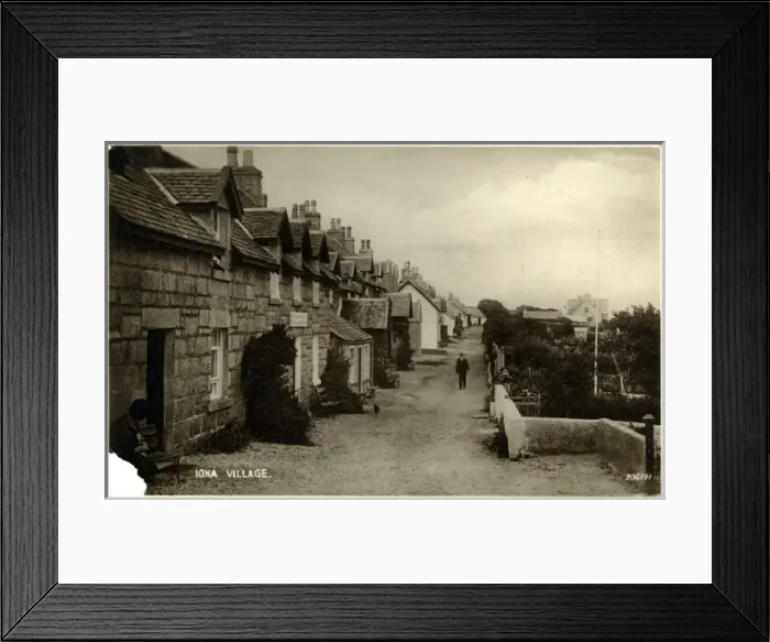 Framed Print : The Village, Iona, Argyllshire Framed Print : The Village, Iona, Argyllshire