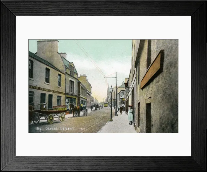 Framed Print : High Street, Leven, Fifeshire Framed Print : High Street, Leven, Fifeshire