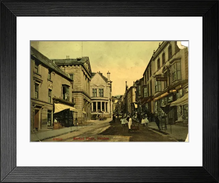 Framed Print : Market Place, Helston, Cornwall Framed Print : Market Place, Helston, Cornwall