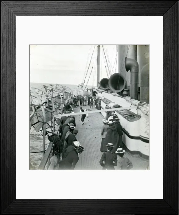 Framed Print : Victorians Playing Marbles on Deck of Ship Framed Print : Victorians Playing Marbles on Deck of Ship