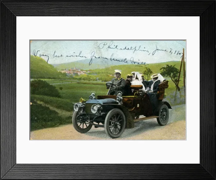 Framed Print : Adler Vintage Car - Taxi Framed Print : Adler Vintage Car - Taxi