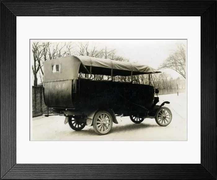 Framed Print : Motor-coach - Charabanc on Birdcage Lane, Skircoat, Yorkshir Framed Print : Motor-coach - Charabanc on Birdcage Lane, Skircoat, Yorkshir