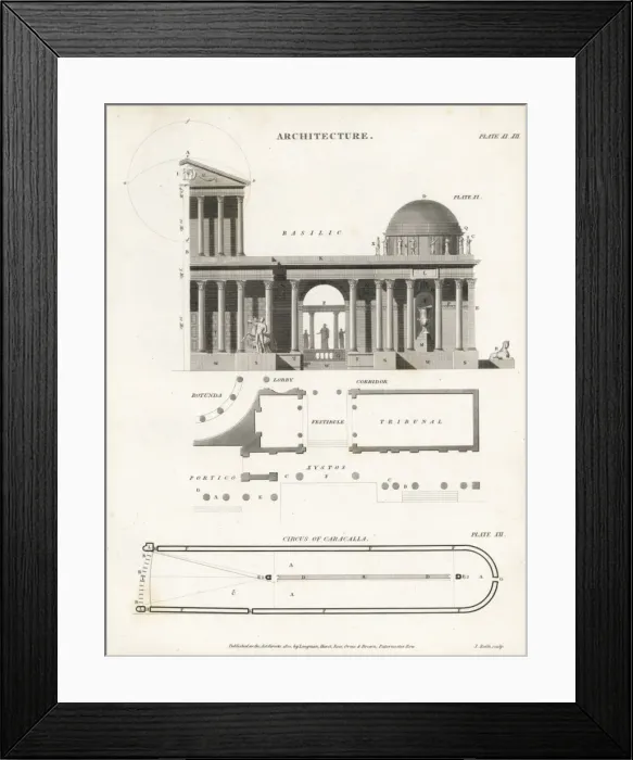 Framed Print : Roman basilica and circus Framed Print : Roman basilica and circus
