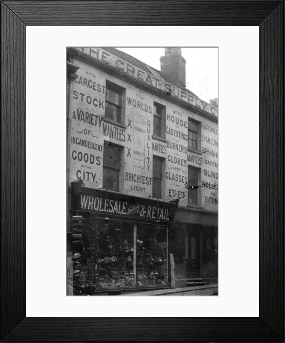Framed Print : Shopfront - The Great Supply Company Framed Print : Shopfront - The Great Supply Company