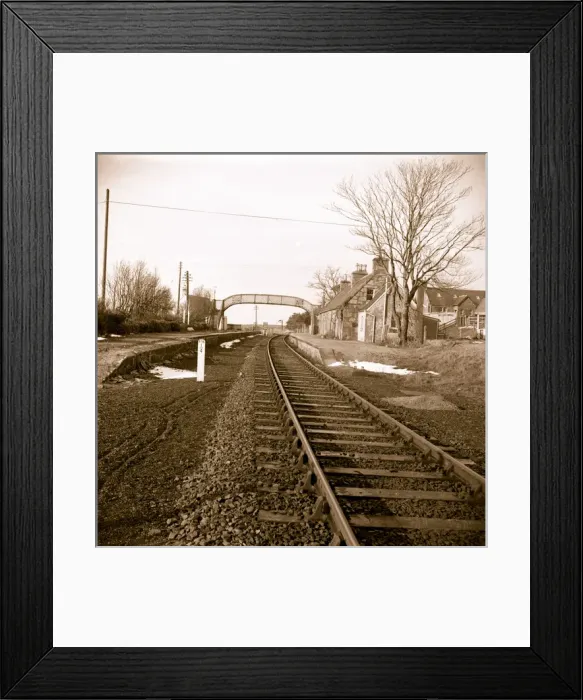 Framed Print : Railway Station, Kinbrace, Sutherland Framed Print : Railway Station, Kinbrace, Sutherland