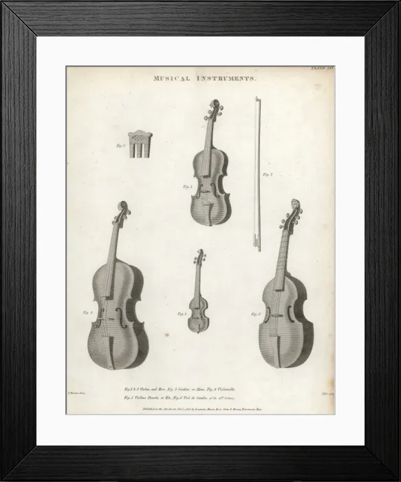 Framed Print : Violin, sordine, violoncello, violino piccola Framed Print : Violin, sordine, violoncello, violino piccola