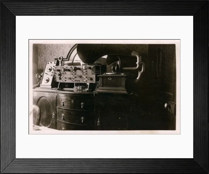 Framed Print : Early Gramophone-Radio Transmitter Framed Print : Early Gramophone-Radio Transmitter