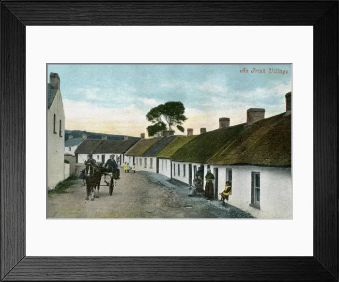 Framed Print : The Village, Glynn, County Antrim Framed Print : The Village, Glynn, County Antrim