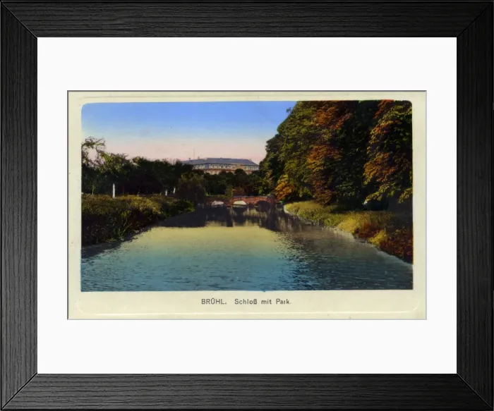 Framed Print : Castle and Park, Br Framed Print : Castle and Park, Br