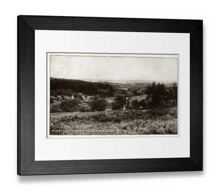 Framed Print : General View, Crowborough, Sussex Framed Print : General View, Crowborough, Sussex
