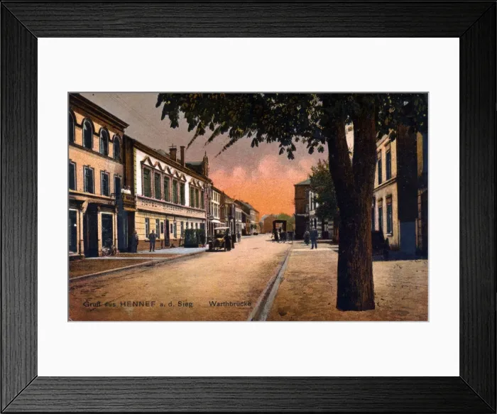 Framed Print : Street Scene, Hennef, North Rhine-Westphalia Framed Print : Street Scene, Hennef, North Rhine-Westphalia