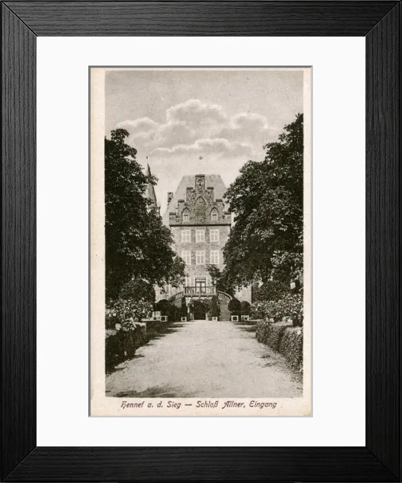 Framed Print : Entrance to Castle - Chateau Allner, Allner, North Rhine-Wes Framed Print : Entrance to Castle - Chateau Allner, Allner, North Rhine-Wes