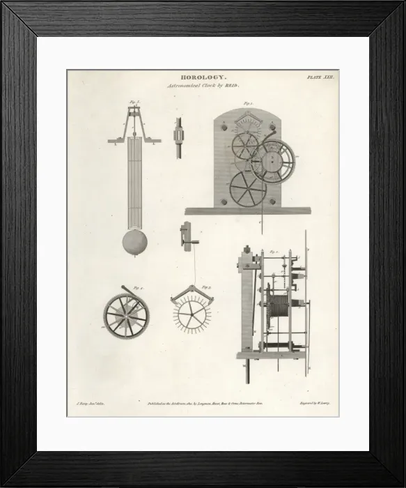 Framed Print : Astronomical clock by the Scottish clockmaker Thomas Reid Framed Print : Astronomical clock by the Scottish clockmaker Thomas Reid