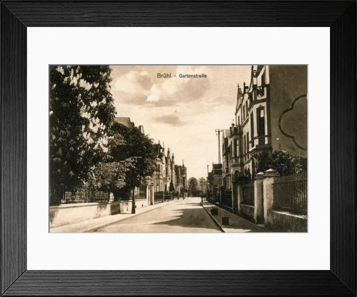 Framed Print : Gartenstrasse, Br Framed Print : Gartenstrasse, Br