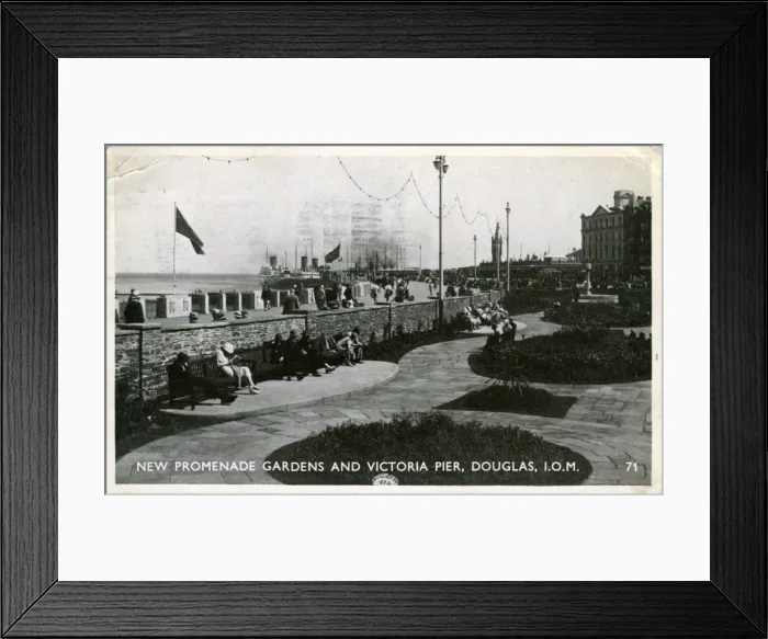 Framed Print : Promenade Gardens and Victoria Pier, Douglas, Isle of Man Framed Print : Promenade Gardens and Victoria Pier, Douglas, Isle of Man