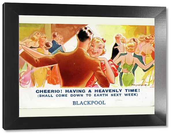 Bamforth Comic Postcard, Blackpool, Lancashire