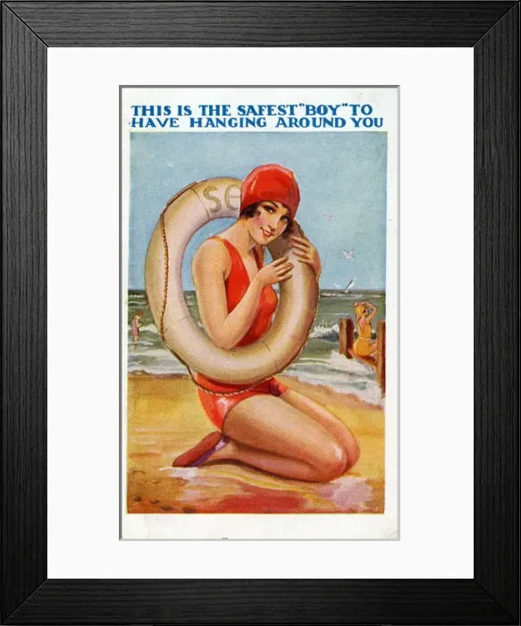 Framed Print : Comic Postcard Framed Print : Comic Postcard