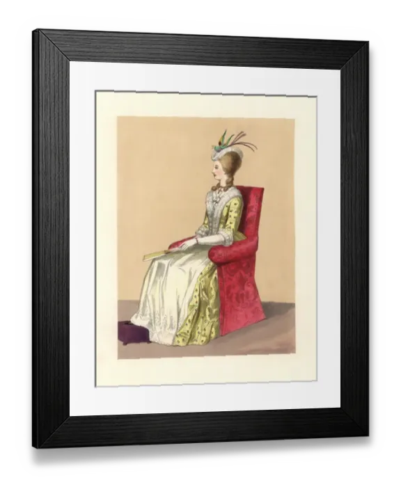 Framed Print : Dress of the reign of King George III, 1760-1820 Framed Print : Dress of the reign of King George III, 1760-1820
