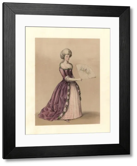 Framed Print : Dress of the reign of King George III, 1780 Framed Print : Dress of the reign of King George III, 1780