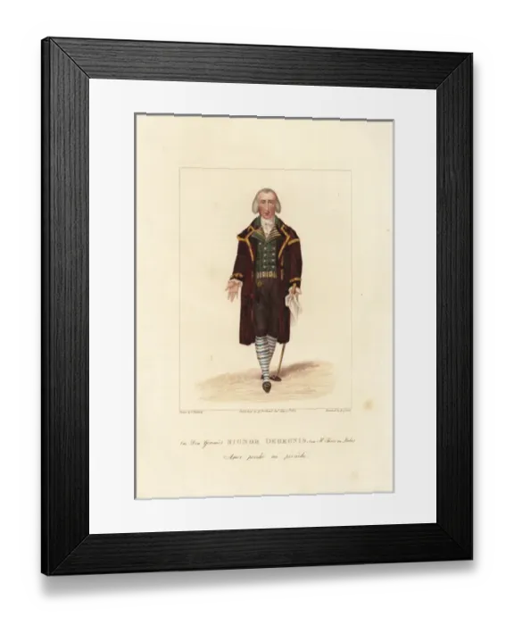 Framed Print : Giuseppe de Begnis in Il Turco in Italia, 1822 Framed Print : Giuseppe de Begnis in Il Turco in Italia, 1822
