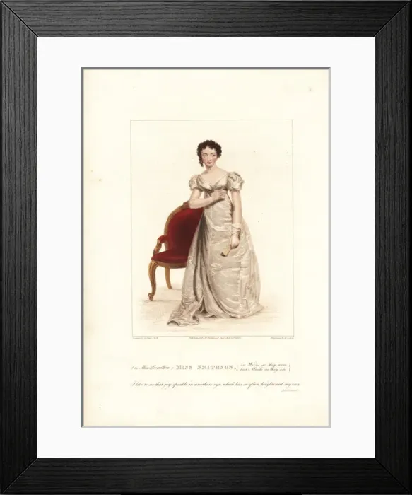 Framed Print : Harriet Smithson in Wives as They Were, 1822 Framed Print : Harriet Smithson in Wives as They Were, 1822