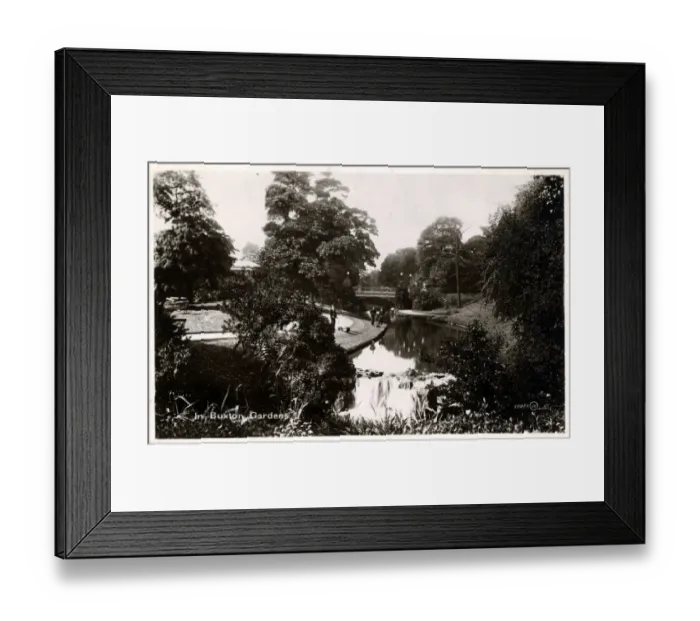 Framed Print : The Gardens, Buxton, Derbyshire Framed Print : The Gardens, Buxton, Derbyshire