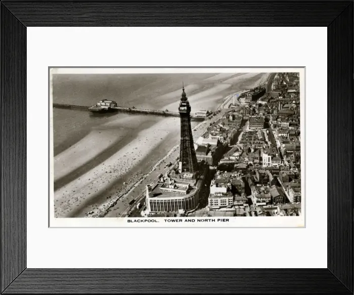 Framed Print : The Tower & North Pier, Blackpool, Lancashire Framed Print : The Tower & North Pier, Blackpool, Lancashire