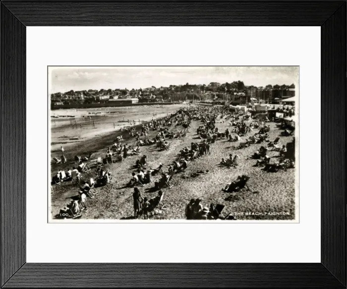 Framed Print : The Beach, Paignton, Devon Framed Print : The Beach, Paignton, Devon