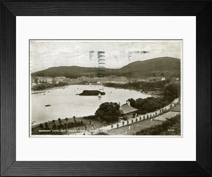 Framed Print : Mooragh Lake & Tennis Courts, Ramsey, Isle of Man Framed Print : Mooragh Lake & Tennis Courts, Ramsey, Isle of Man