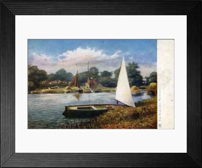 Framed Print : The Bure, Wroxham, Norfolk Framed Print : The Bure, Wroxham, Norfolk