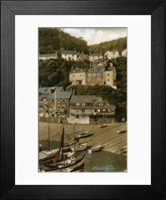 Framed Print : The Village, Clovelly, Devon Framed Print : The Village, Clovelly, Devon