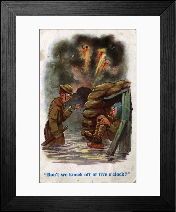 Framed Print : WW1 Comic Postcard Framed Print : WW1 Comic Postcard