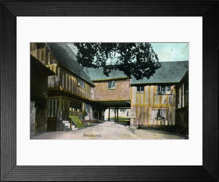 Framed Print : Courtyard, Penshurst, Kent Framed Print : Courtyard, Penshurst, Kent