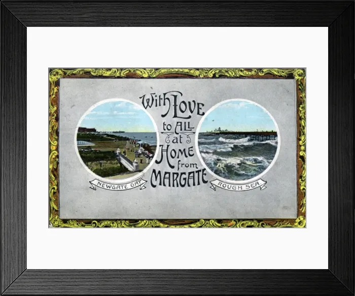 Framed Print : Newgate Gap & Pier, Margate, Kent Framed Print : Newgate Gap & Pier, Margate, Kent