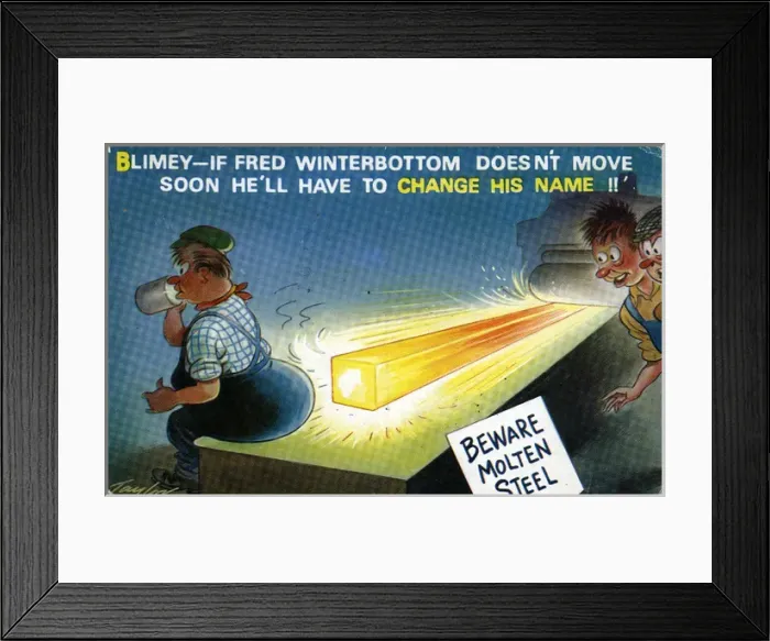 Framed Print : Bamforth Comic Postcard Framed Print : Bamforth Comic Postcard