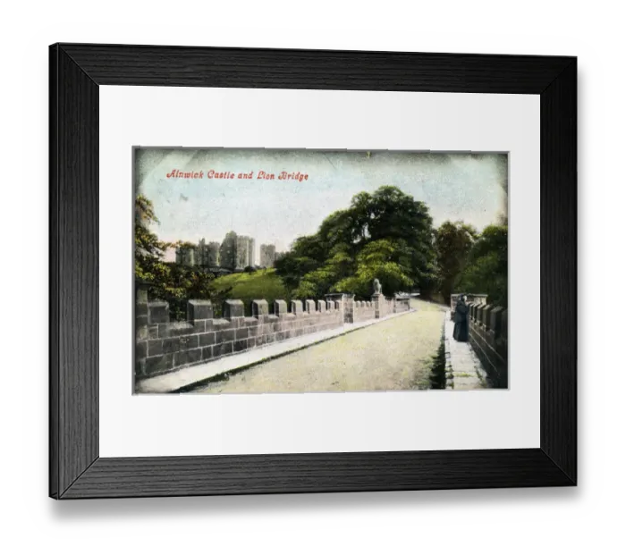 Framed Print : The Castle & Lion Bridge, Alnwick, Northumberland Framed Print : The Castle & Lion Bridge, Alnwick, Northumberland