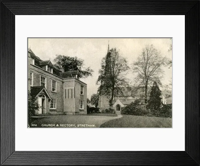 Framed Print : Church & Rectory, Stretham, Cambridgeshire Framed Print : Church & Rectory, Stretham, Cambridgeshire