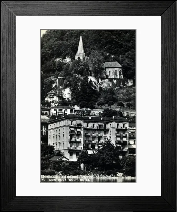 Framed Print : The Golf Hotel, Montreux, Riviera-Pays-dEnhaut Framed Print : The Golf Hotel, Montreux, Riviera-Pays-dEnhaut