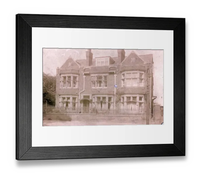 Framed Print : Large House, Thought to be at Scarborough, Yorkshire Framed Print : Large House, Thought to be at Scarborough, Yorkshire